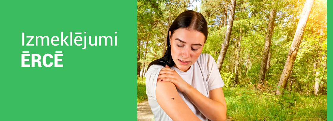 Izmēklējumi ērcē